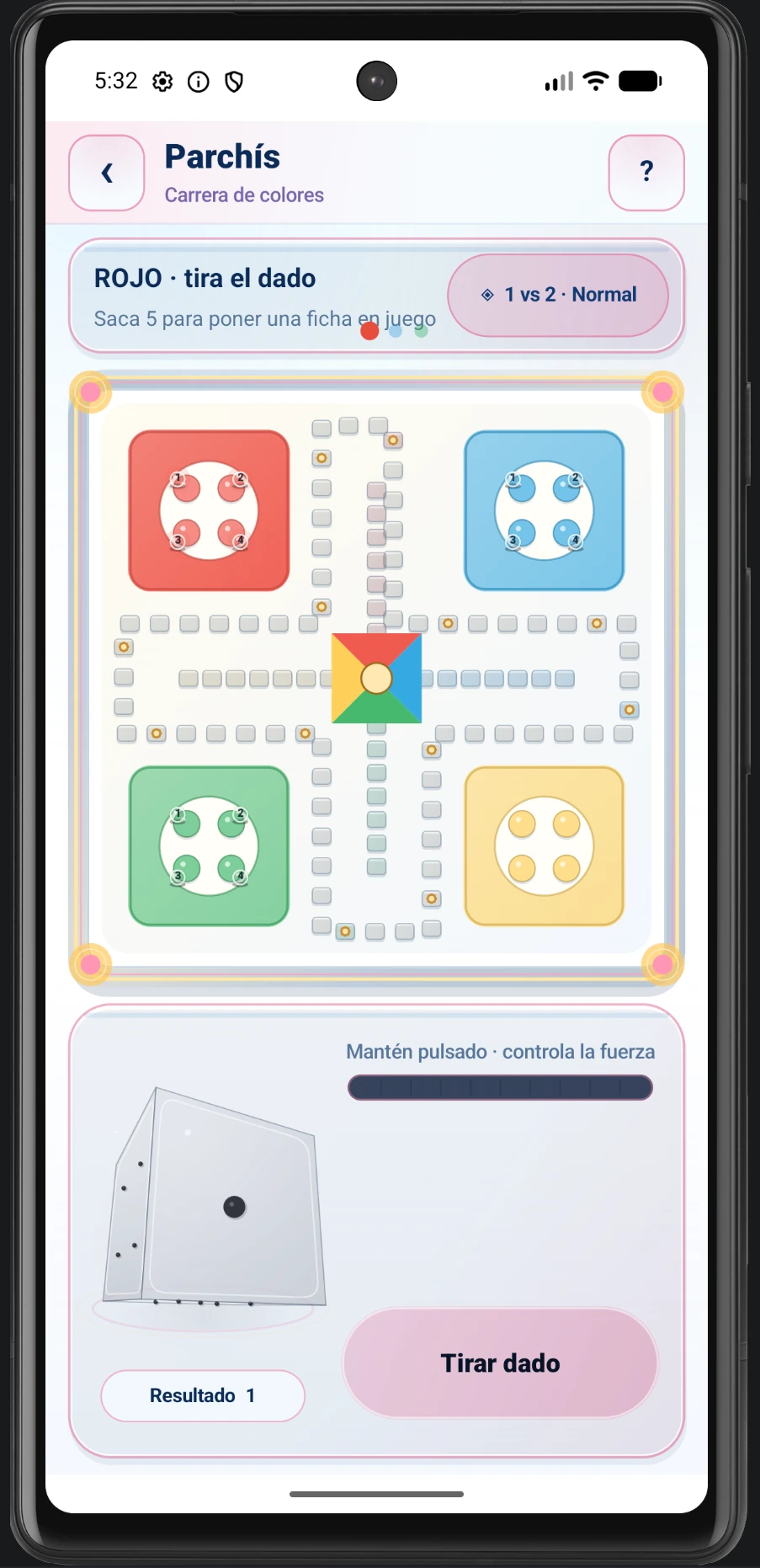 Lumaria Classics — Parcheesi — tijdens het spel