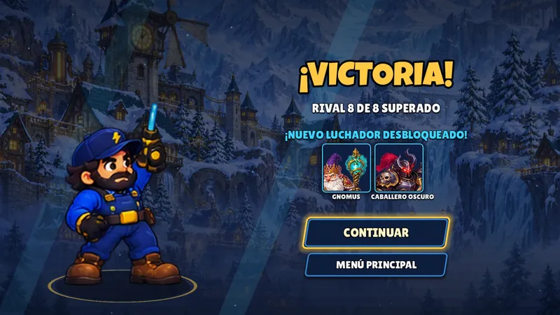 JJ · Pelea en el Pueblo — ¡Victoria!