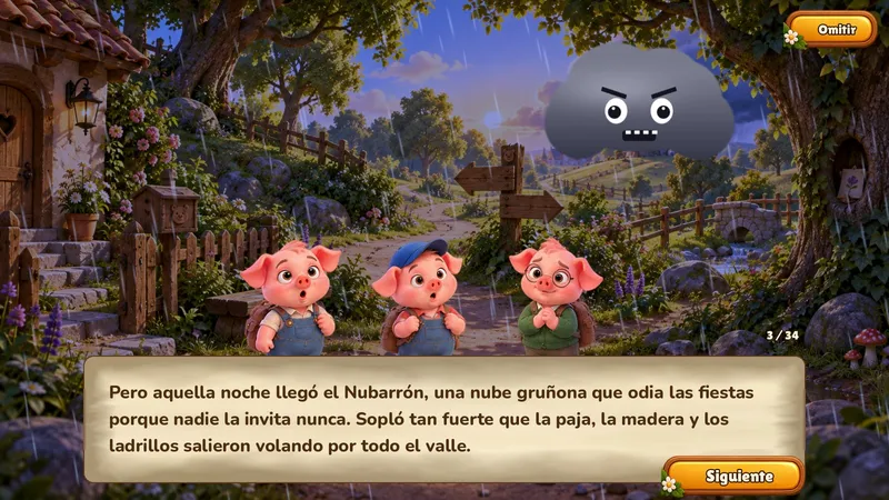 Los Tres Cerditos — ¡A Toda Pezuña! — El Nubarrón