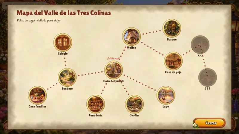 Los Tres Cerditos — El Secreto del Gran Soplo — Mapa del Valle de las Tres Colinas