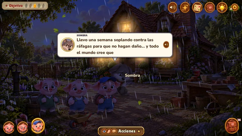 Los Tres Cerditos — El Secreto del Gran Soplo — Sombra