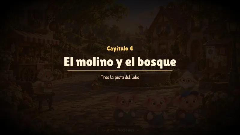 Los Tres Cerditos — El Secreto del Gran Soplo — Capítulo 4: El molino y el bosque