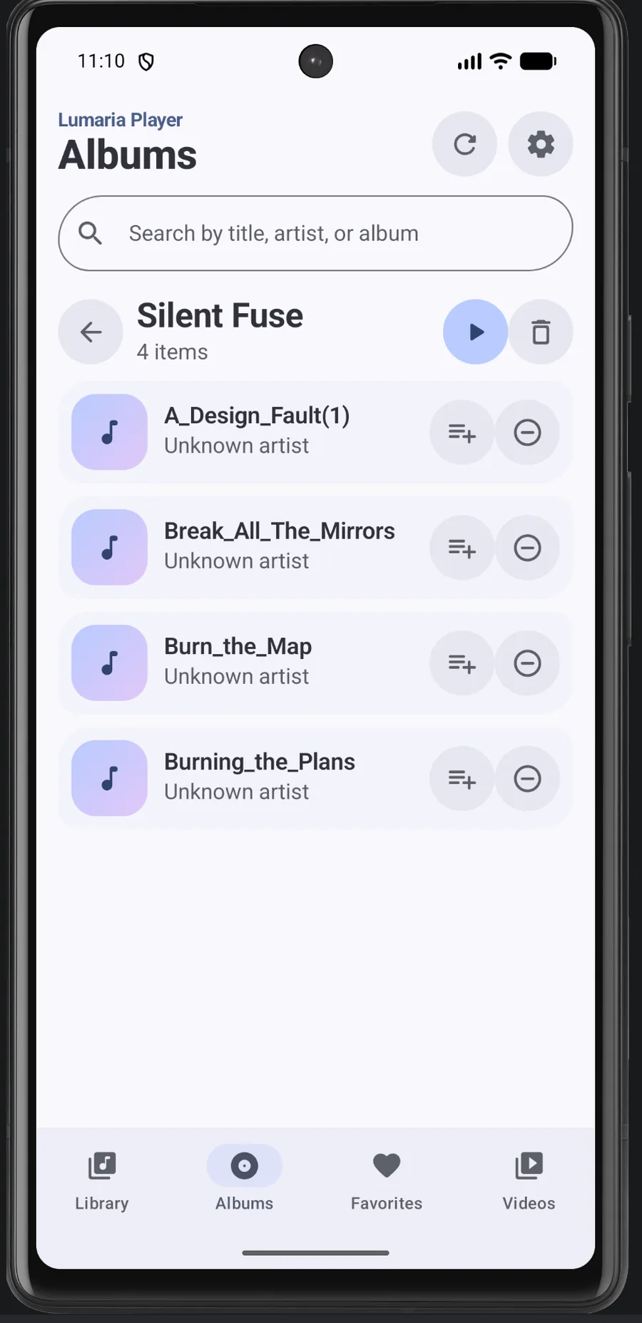 Lumaria Player — Collection